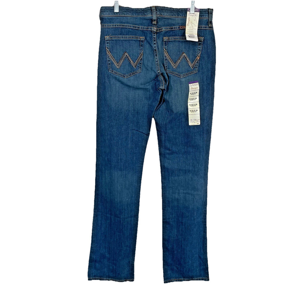 Wrangler Q-Baby Ultimate Riding Jeans Women's 9/10x38 Medium Wash Boot Cut New